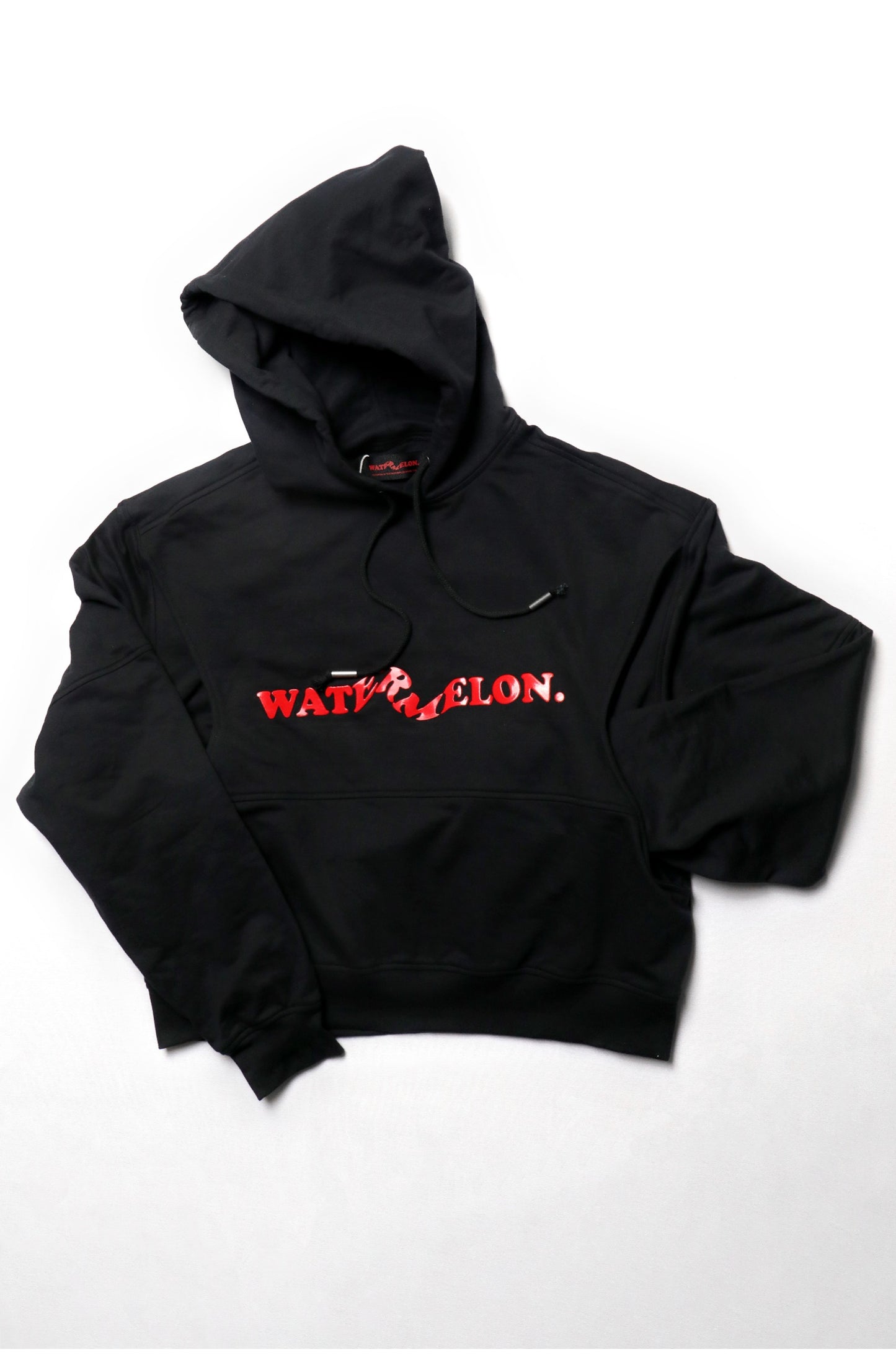 Watermelon Black Cropped Hoodie