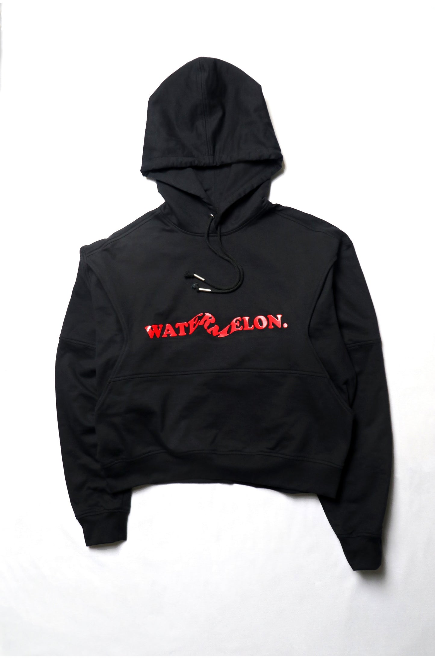 Watermelon Black Cropped Hoodie