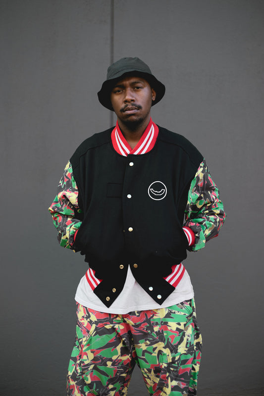 Watermelon Camo Varsity Jacket